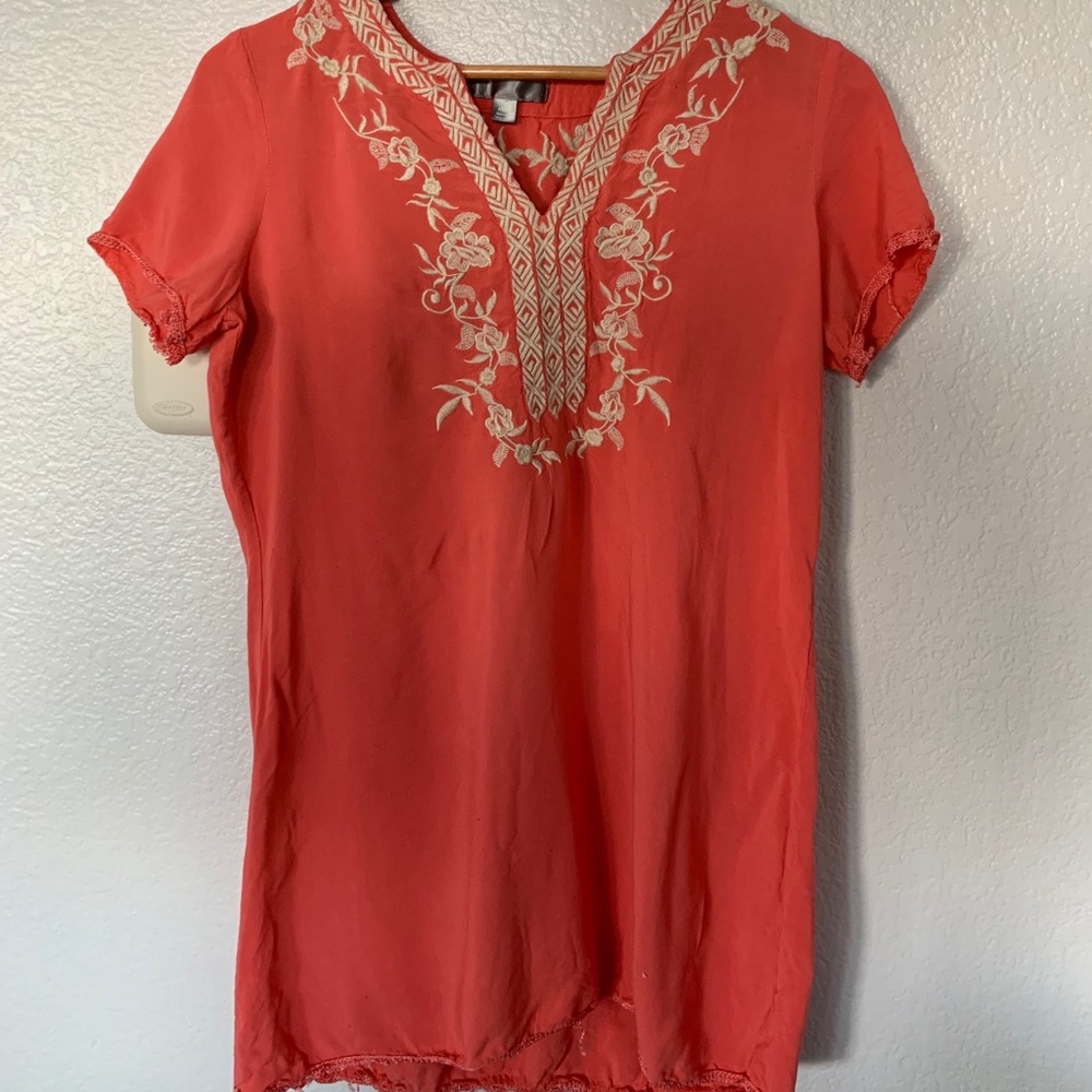 Coral dress